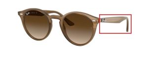 Patillas originales Ray-Ban RB2180, color 6166 · Beige