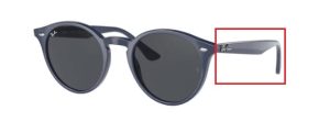 Patillas originales Ray-Ban RB2180, color 6576 · Azul
