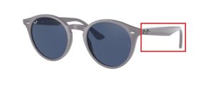 Patillas originales Ray-Ban RB2180, color 6577 · Gris