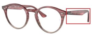 Patillas originales Ray-Ban RB2180V Vista, color 8145 · Bordeaux