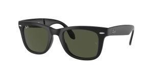 Ray-Ban RB4105 FOLDING WAYFARER, color 601S · Negro mate
