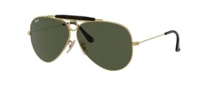 Patillas originales Ray-Ban RB3138 Shooter, color W3401 · Oro