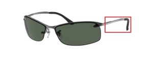 Patillas originales Ray-Ban RB3183 Mini Destornillador 4 en 1 Modelos, color 004 · Gunmetal
