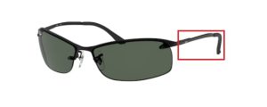 Patillas originales Ray-Ban RB3183 Mini Destornillador 4 en 1 Modelos, color 006 · Negro