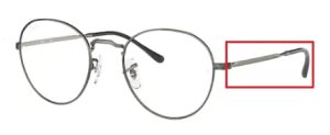 Patillas originales Ray-Ban RB3582V Vista, color 3118 · Antique gunmetal