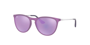 Ray-Ban RJ9060S JUNIOR ERIKA, color 70084v violeta fluo transparente rubber