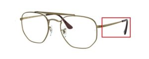 Patillas originales Ray-Ban RB3648V Vista, color 3117 · Antique oro