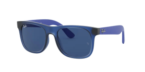 Ray-Ban RJ9069S, color 706080 rubber transparente azul