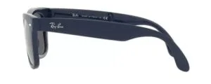 Patillas originales Ray-Ban RB4105 Folding Wayfarer, color 6197 · Azul