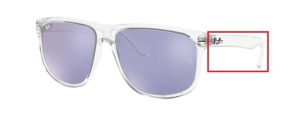 Patillas originales Ray-Ban RB4147 Boyfriend, color 6325 · Transparente