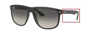 Patillas originales Ray-Ban RB4147 Boyfriend, color 6568 · Negro