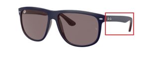 Patillas originales Ray-Ban RB4147 Boyfriend, color 6569 · Azul