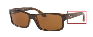 Patillas originales Ray-Ban RB4151, color 710 · Habana claro