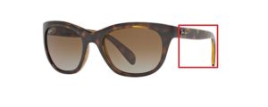 Patillas originales Ray-Ban RB4216, color 710 · Habana
