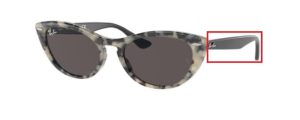 Patillas originales Ray-Ban RB4314 Nina, color 1251 · Habana beige
