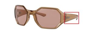Patillas originales Ray-Ban RB4337, color 6541 · Marrón