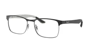 Ray-Ban RX8416, color 2916 · Negro mate sobre gunmetal