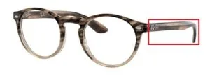 Patillas originales Ray-Ban RB5283 Vista, color 8107 · Marrón habana