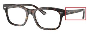 Patillas originales Ray-Ban RB5383, color 2012 · Habana oscuro