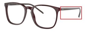 Patillas originales Ray-Ban RB5387 Vista, color 8139 · Transparente violeta