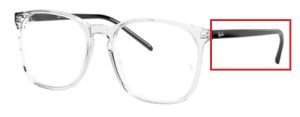Patillas originales Ray-Ban RB5387 Vista, color 8181 · Transparente
