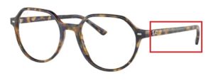 Patillas originales Ray-Ban RB5395 Thalia, color 8174 · Amarillo y azul habana