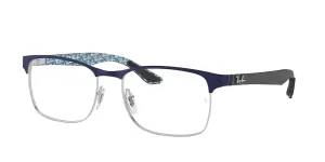 Ray-Ban RX8416, color 3016 · Azul mate sobre plata