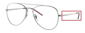 Patillas originales Ray-Ban RB6413 Vista, color 2502 · Gunmetal