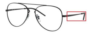 Patillas originales Ray-Ban RB6413 Vista, color 2509 · Negro brillo