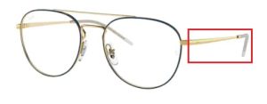 Patillas originales Ray-Ban RB6414 Vista, color 2979 · Oro superior azul