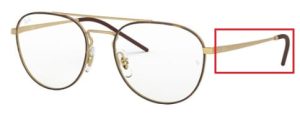 Patillas originales Ray-Ban RB6414 Vista, color 3042 · Superior habana sobre rubber oro