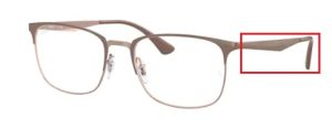 Patillas originales Ray-Ban RB6421 Vista, color 2973 · Cooper sobre superior ligth marrón