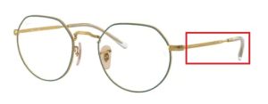 Patillas originales Ray-Ban RB6465 Vista JACK, color 3136 · Petroleum