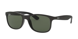 Ray-Ban RB4202 ANDY, color 606971 negro mate sobre negro