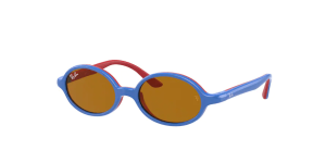 Ray-Ban RJ9145S, color 7084/3 blu sobre rubber rojo