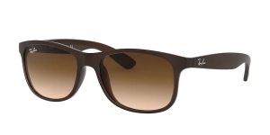 Ray-Ban RB4202 ANDY, color 607313 marrón mate sobre marrón