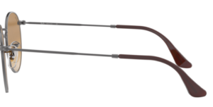 Patillas originales Ray-Ban RB3447N Round Metal, color 004 · Gunmetal