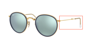 Patillas originales Ray-Ban RB3517, color 001 · Oro