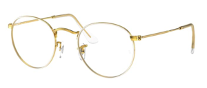 Patillas originales Ray-Ban RB3447V Vista, color 3104 · Blanco sobre legend oro