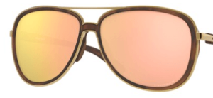 Cristales originales Oakley OO4129 Split Time, color Prizm polarizado | rosa oro
