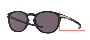 Patillas originales Oakley OO9439 Pitchman R, color 01 · Negro satinado