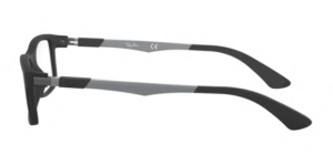 Patillas originales Ray-Ban RB1588 Vista Junior, color 3633 · Negro mate