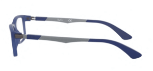 Patillas originales Ray-Ban RB1588 Vista Junior, color 3655 · Azul mate