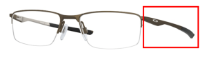 Patillas originales Oakley OO3218 Socket 5.5, color 08 · Satinado lead