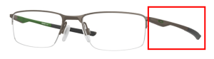 Patillas originales Oakley OO3218 Socket 5.5, color 02 · Satinado pewter