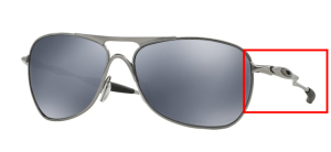 Patillas originales Oakley OO4060 Crosshair, color 06 · Lead