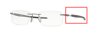 Patillas originales Oakley OO5126 Gauge 3.1, color 02 · Pewter