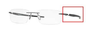 Patillas originales Oakley OO5126 Gauge 3.1, color 01 · Negro mate