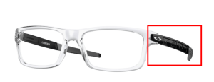 Patillas originales Oakley OO8026 Currency, color 14 · Transparente pulido