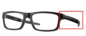 Patillas originales Oakley OO8026 Currency, color 01 · Negro satinado